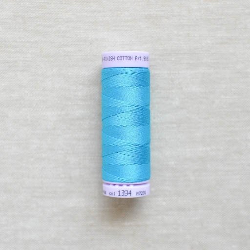 Mettler : Silk-Finish Cotton Thread : Caribbean Blue - the workroom