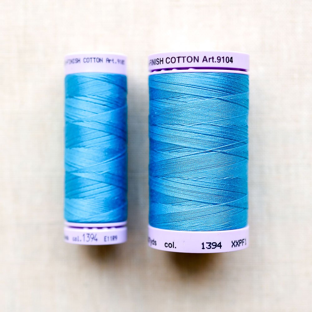 Mettler : Silk-Finish Cotton Thread : Caribbean Blue - the workroom