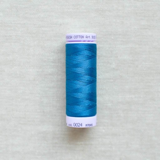 Mettler : Silk-Finish Cotton Thread : Colonial Blue : 150m - the workroom