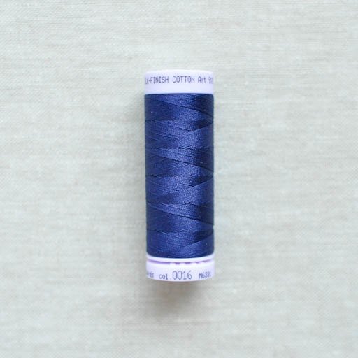 Mettler : Silk-Finish Cotton Thread : Dark Indigo : 150m - the workroom