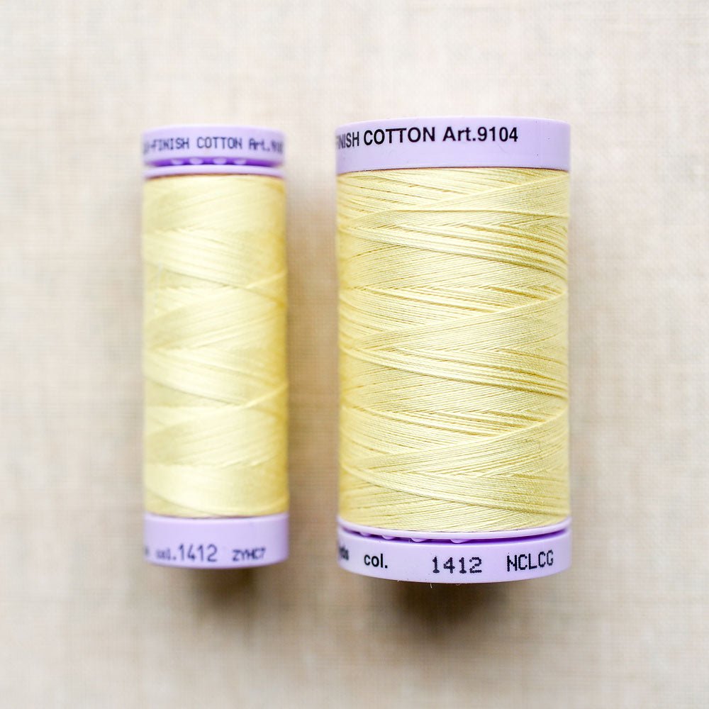 Mettler : Silk-Finish Cotton Thread : Lemon Frost - the workroom