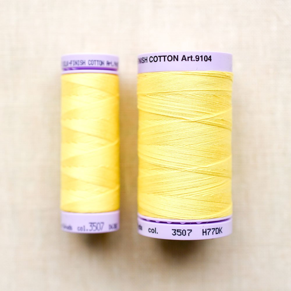 Mettler : Silk-Finish Cotton Thread : Lemon Zest - the workroom