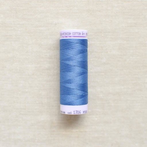 Mettler : Silk-Finish Cotton Thread : Steel Blue : 150m - the workroom