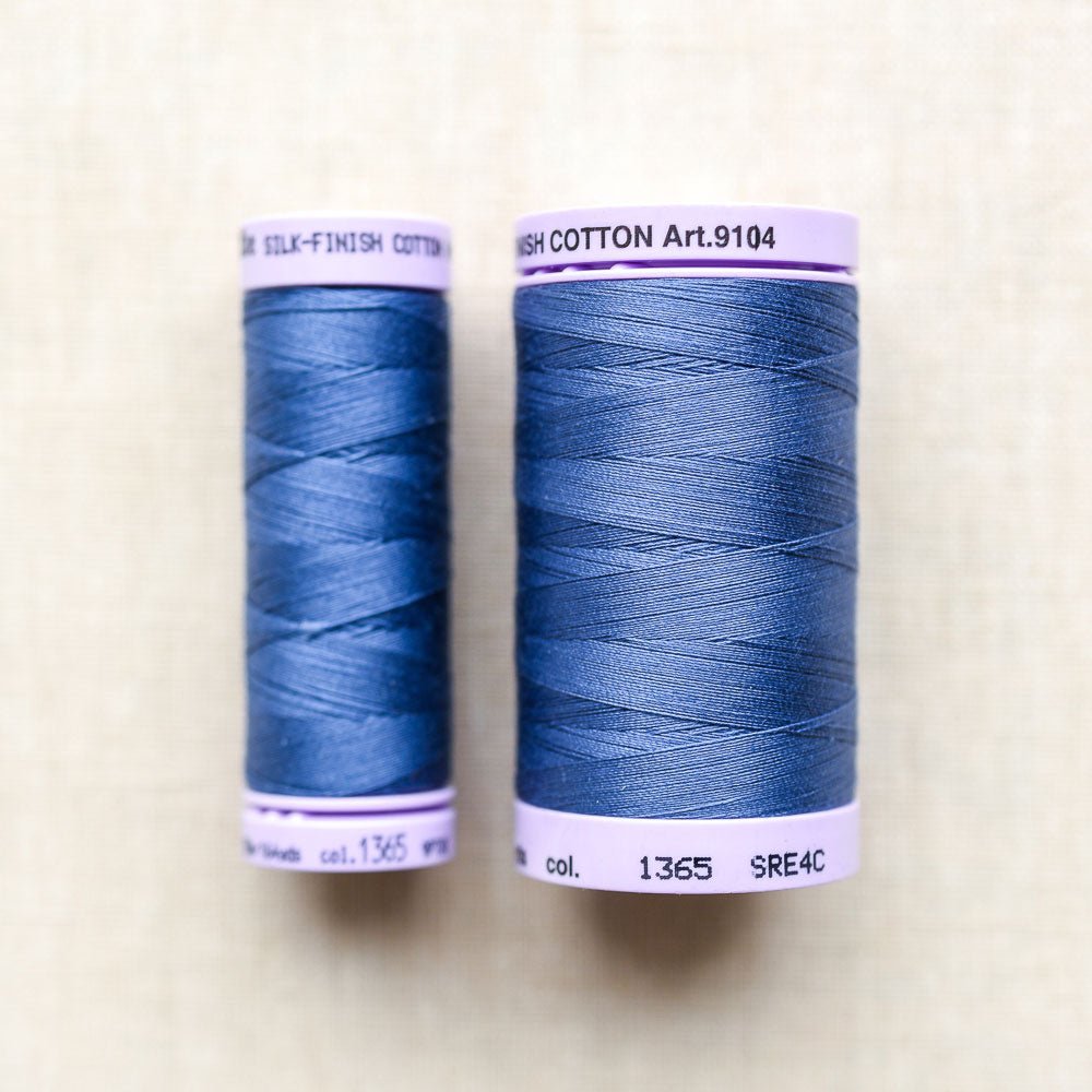 Mettler : Silk-Finish Cotton Thread : True Navy - the workroom