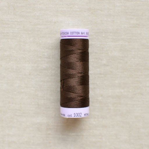 Mettler : Silk-Finish Cotton Thread : Very Dark Brown - the workroom