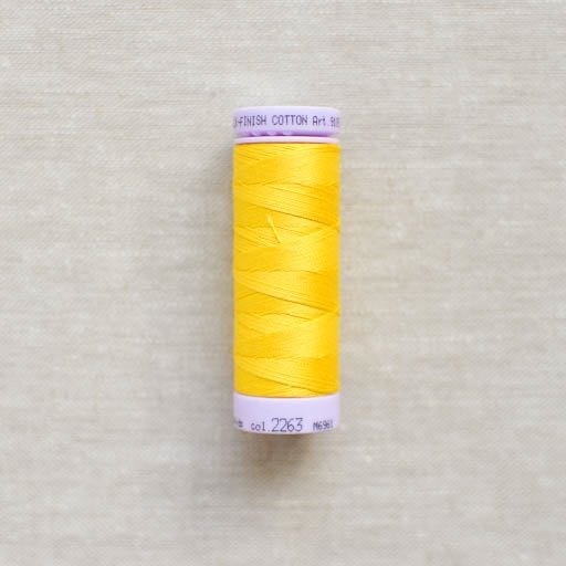Mettler : Silk-Finish Cotton Thread : Vibrant Yellow : 150m - the workroom