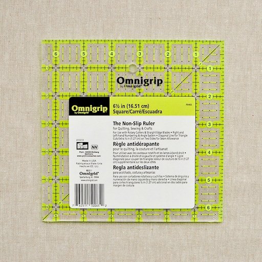 Omnigrip : Ruler : 6 1/2" Square : Non-Slip - the workroom