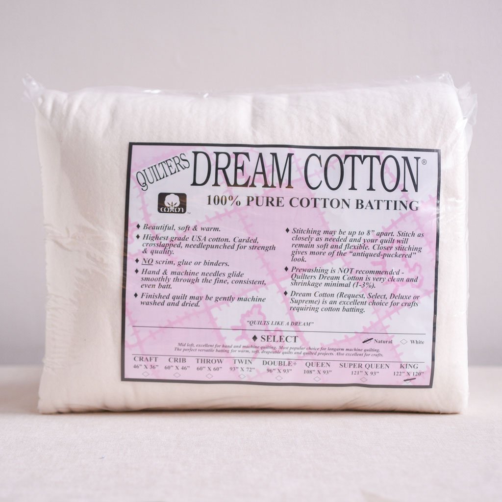 Quilter's Dream : Dream Cotton King Size Batting : Select 122 X 122” - the workroom