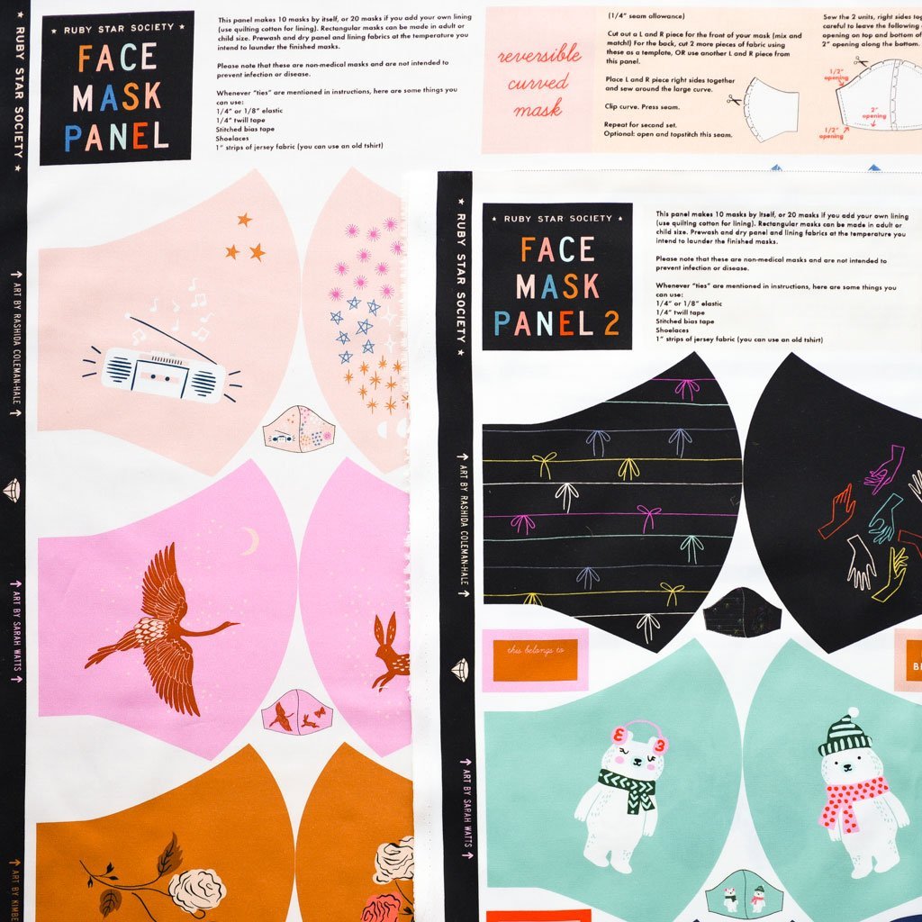 Ruby Star Society : Multi Face Mask Panel 1 & 2: Panels - the workroom