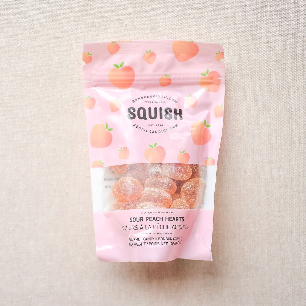Squish : Sour Peach Hearts : 120g - the workroom