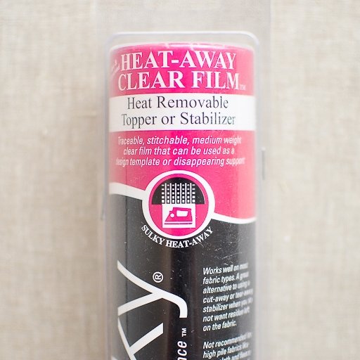 Sulky : Heat Away Clear Film Brush Off Stabilizer : 8" x 9 yds - the workroom