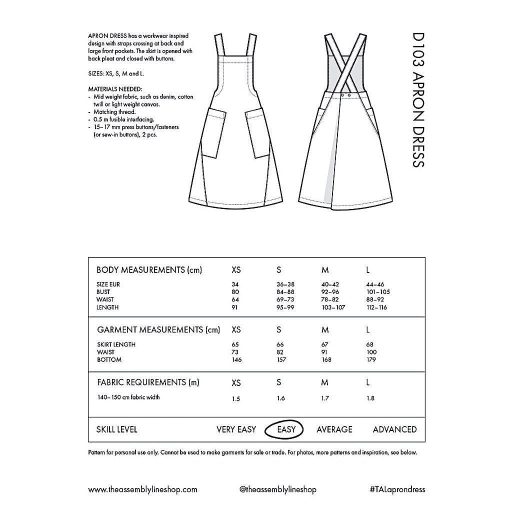 The Assembly Line : Apron Dress Pattern - the workroom