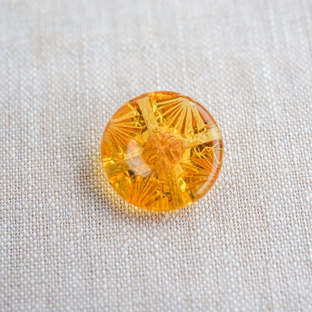 The Button Dept. : Glass : Amber Fans - the workroom