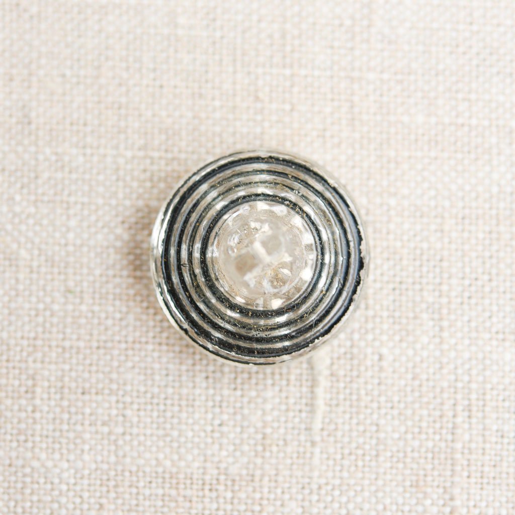 The Button Dept. : Glass : Black Frill - the workroom