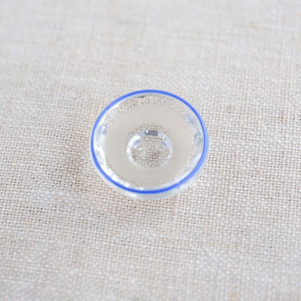 The Button Dept. : Glass : Blue Clear Classic - the workroom