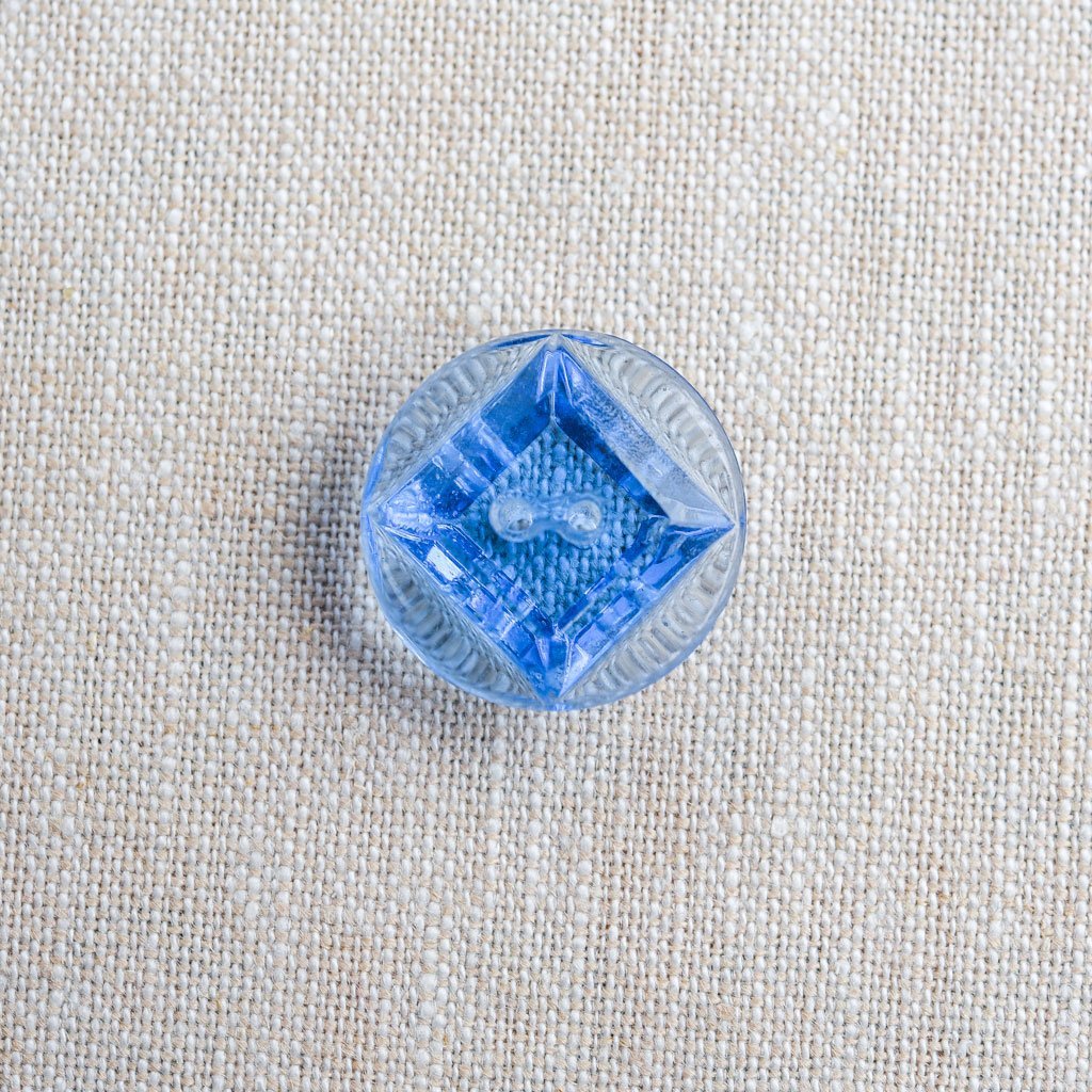 The Button Dept. : Glass : Blue Square Inset - the workroom