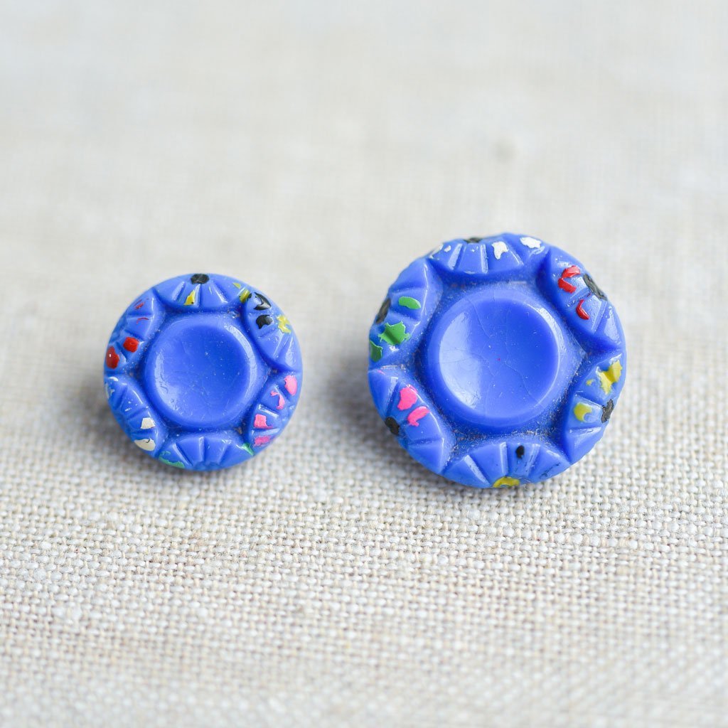 The Button Dept. : Glass : Bluebell Amelia - the workroom