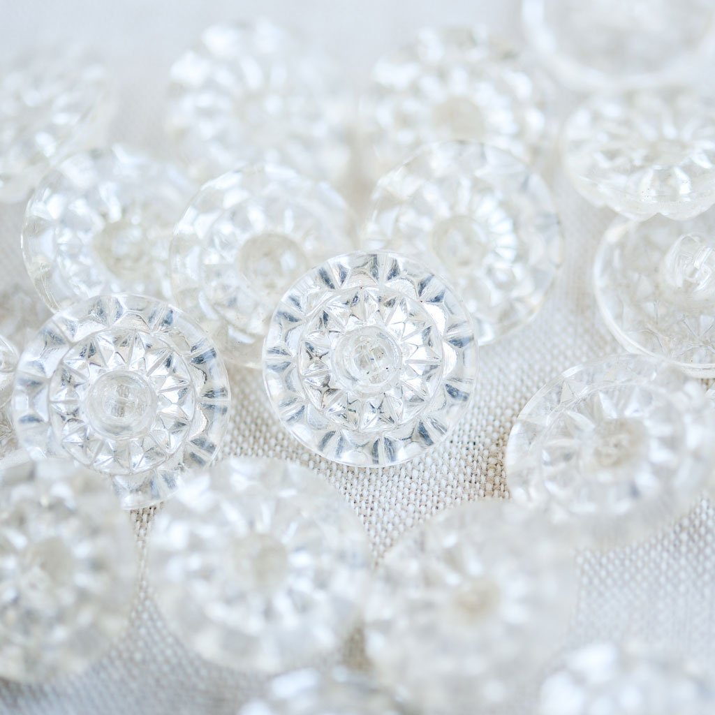 The Button Dept. : Glass Button : Clear Rotary - the workroom
