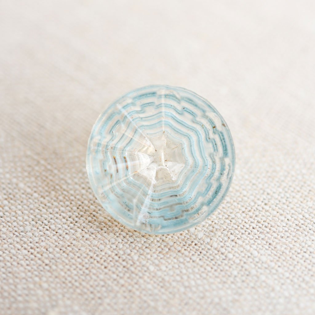 The Button Dept. : Glass : Cerulean Frill - the workroom