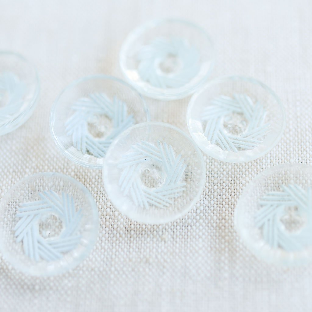 The Button Dept. : Glass : Cerulean Spinwheel - the workroom