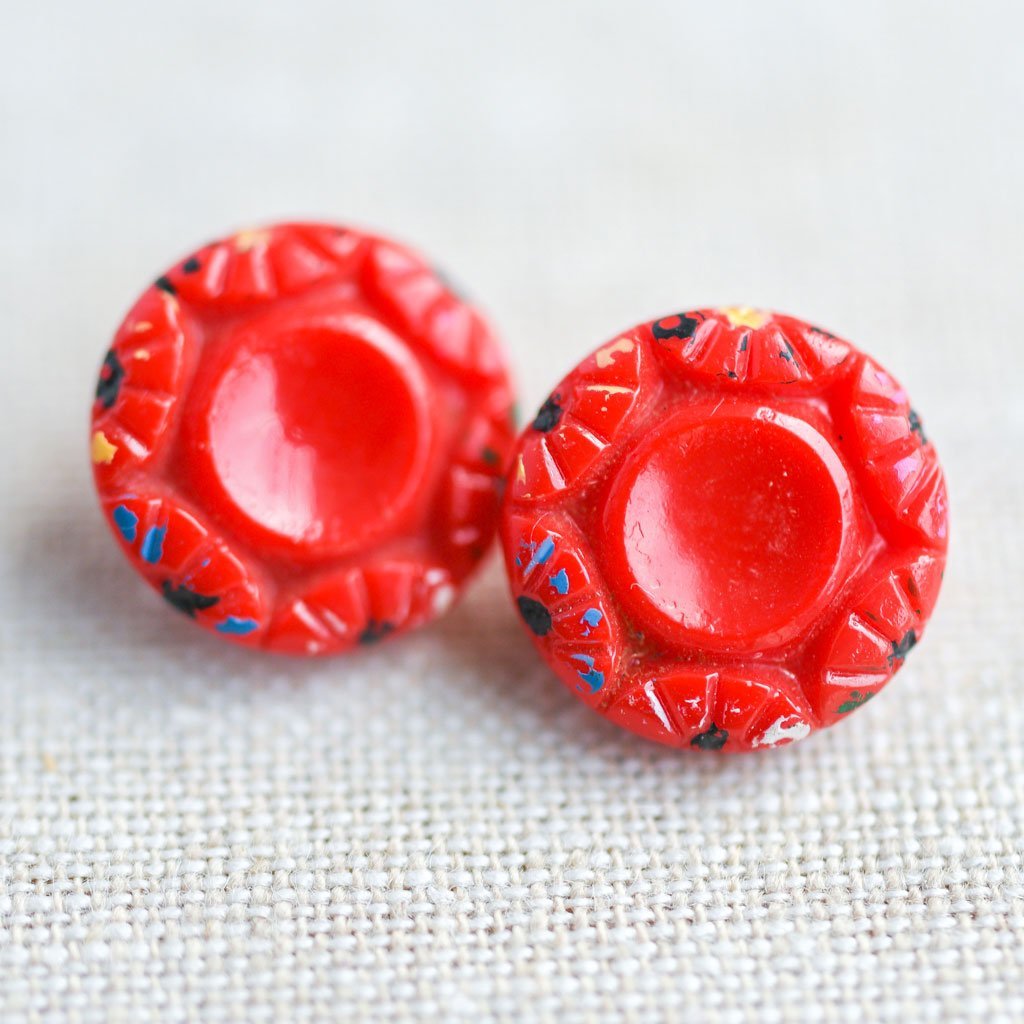 The Button Dept. : Glass : Cherry Amelia - the workroom