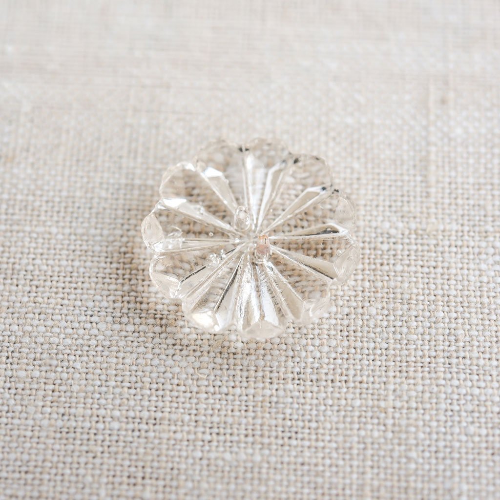 The Button Dept. : Glass : Clear Daisy - the workroom