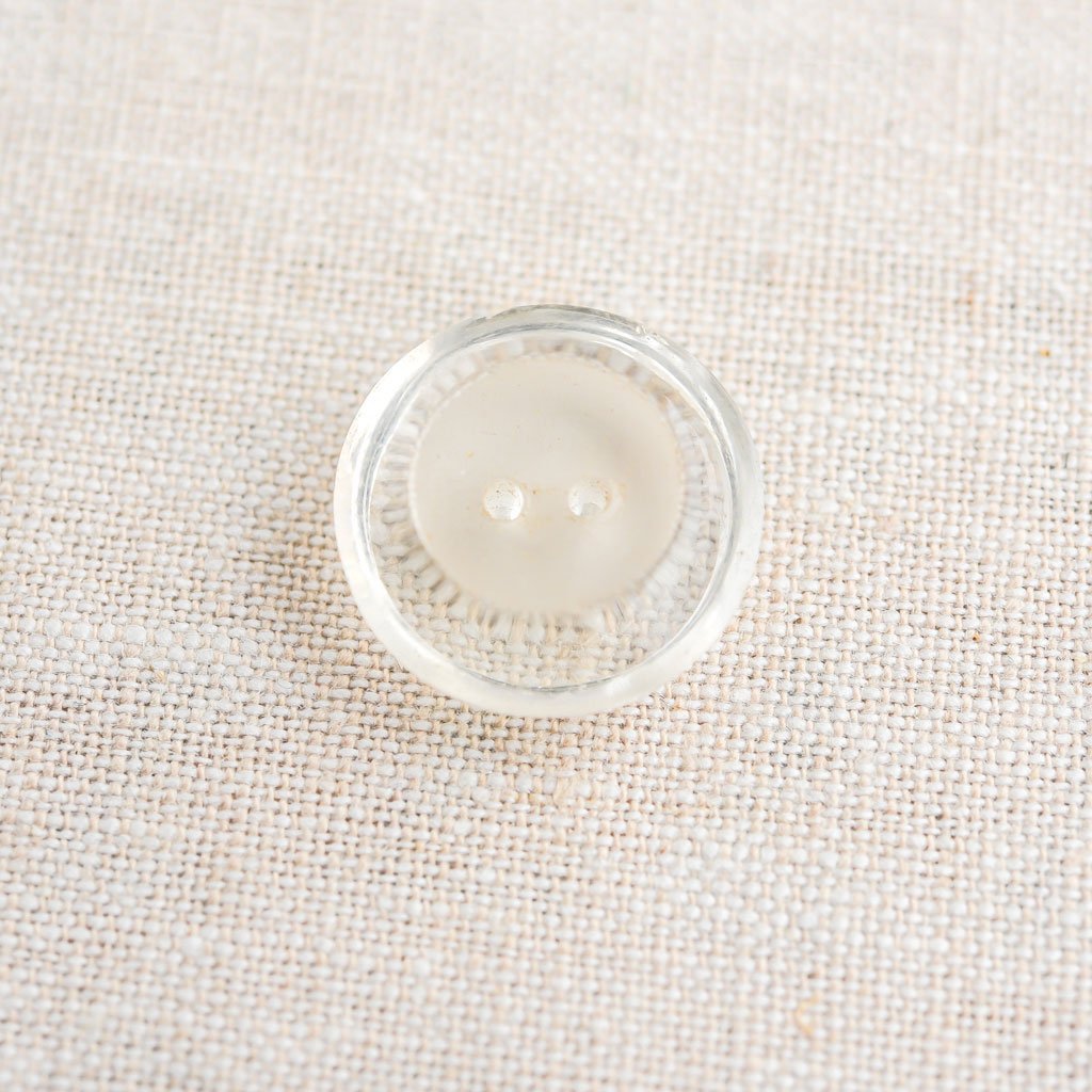 The Button Dept. : Glass : Clear Frosted Concave - the workroom