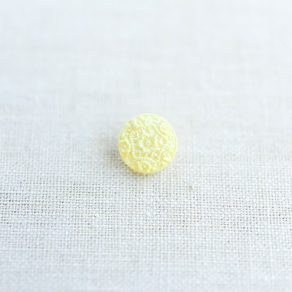 The Button Dept. : Glass : Lemon Floral Lace - the workroom