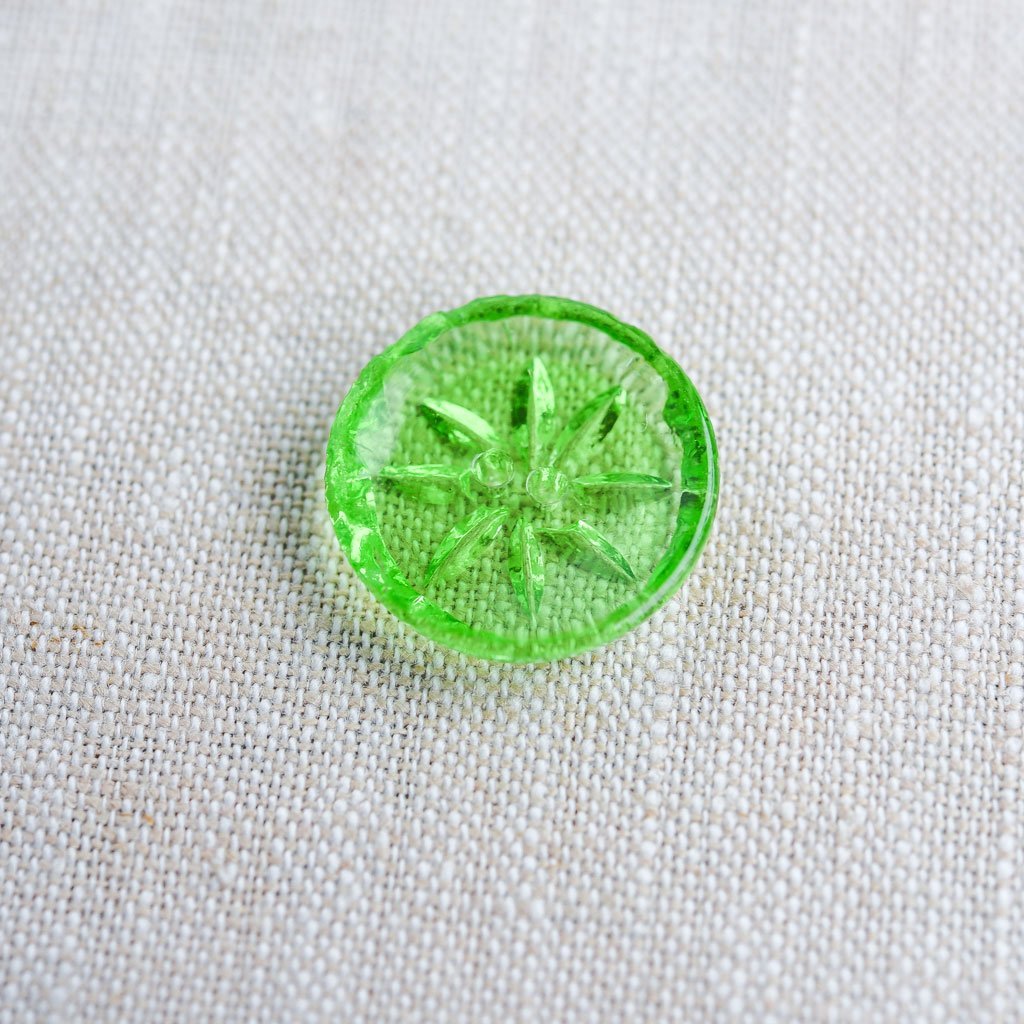 The Button Dept. : Glass : Lime Starburst - the workroom