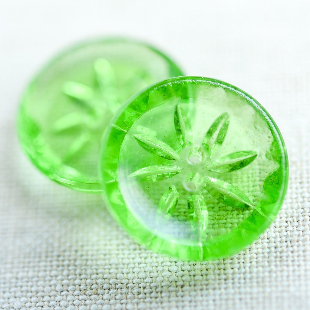 The Button Dept. : Glass : Mint Starburst - the workroom