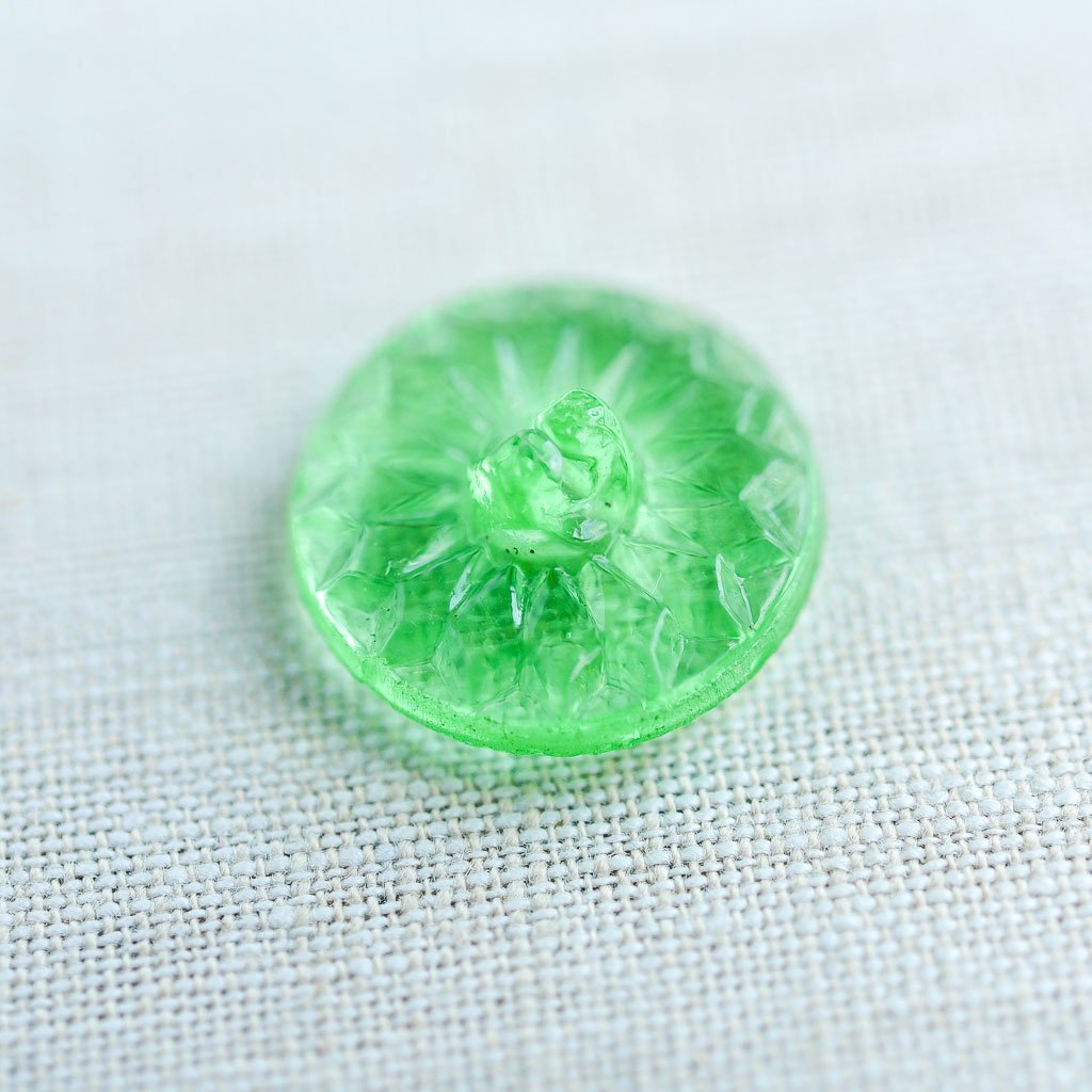 The Button Dept. : Glass : Mint Sunflower - the workroom