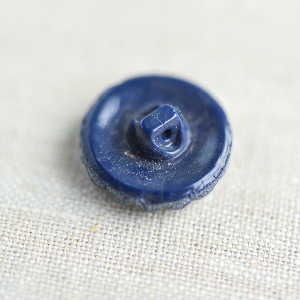 The Button Dept. : Glass : Navy Flora - the workroom