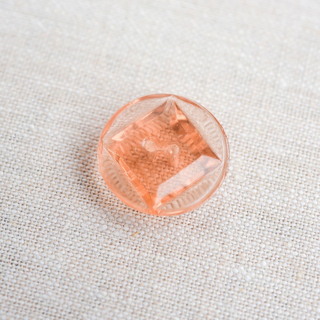 The Button Dept. : Glass : Pink Square Inset - the workroom