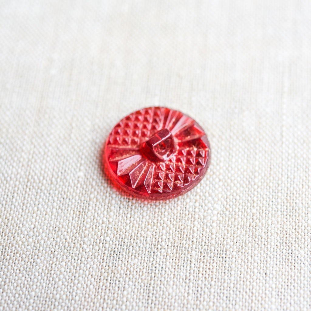 The Button Dept. : Glass : Red Fancy - the workroom