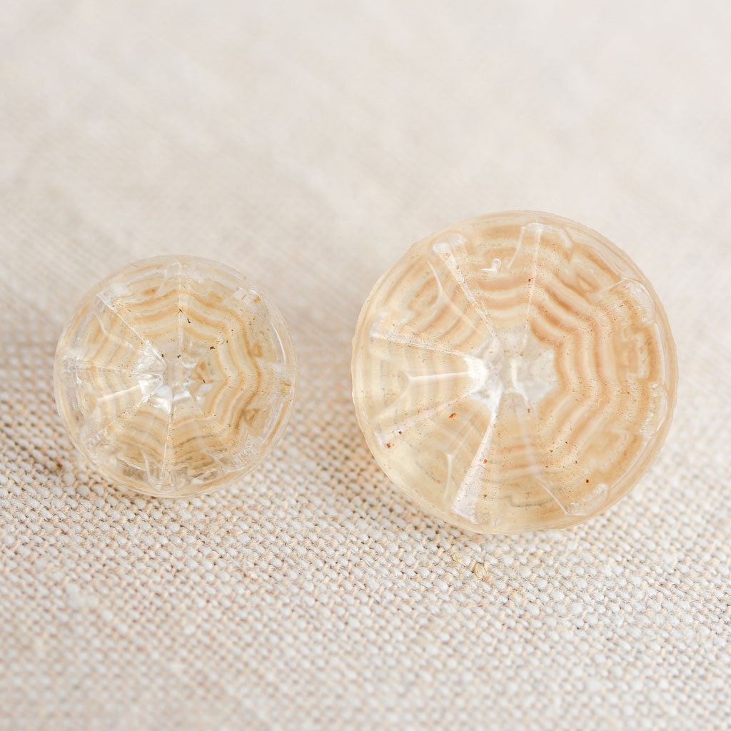 The Button Dept. : Glass : Sand Frill - the workroom