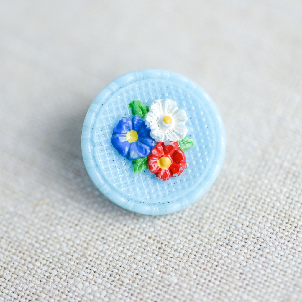 The Button Dept. : Glass : Sky Blue Eloise - the workroom