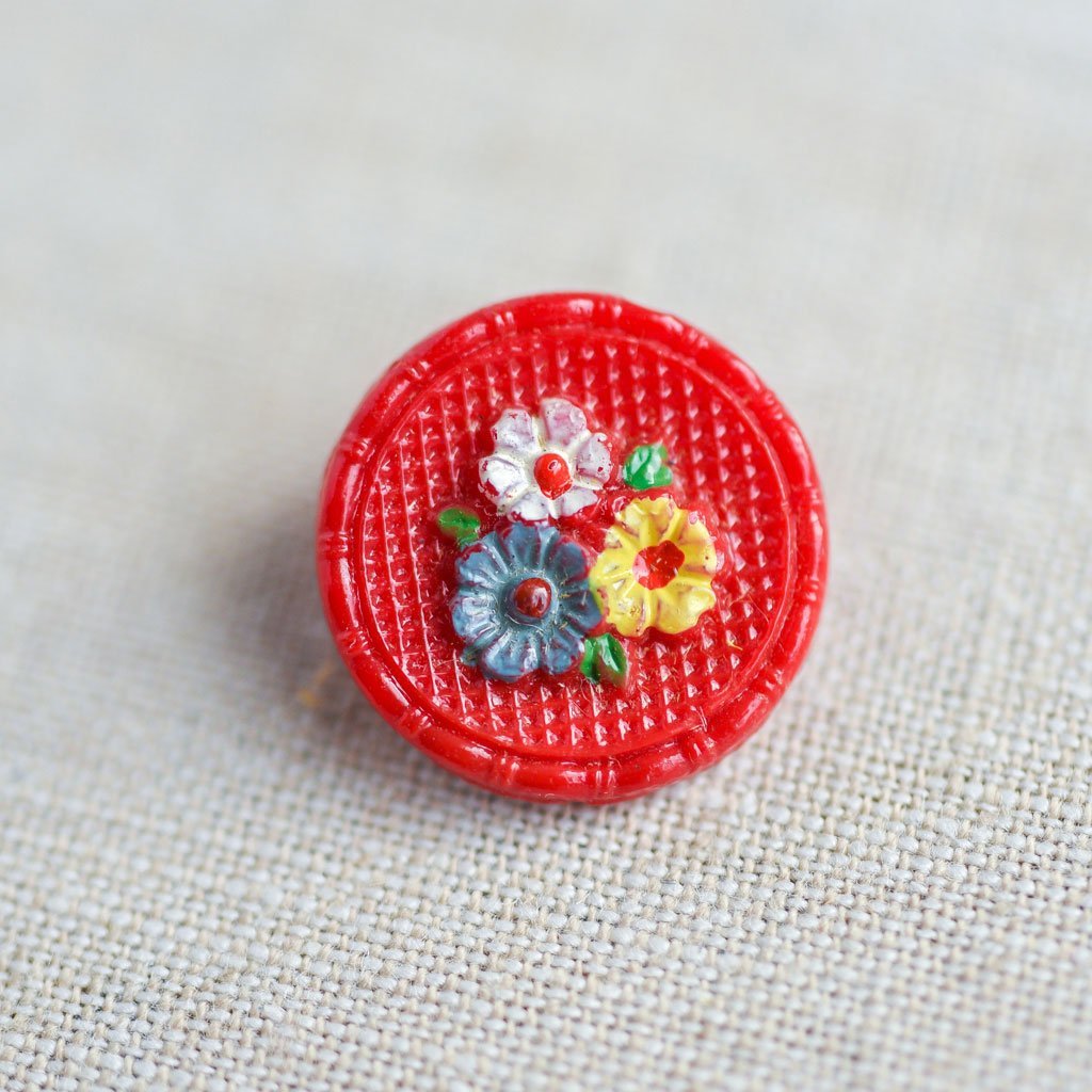 The Button Dept. : Glass : Tomato Eloise A - the workroom