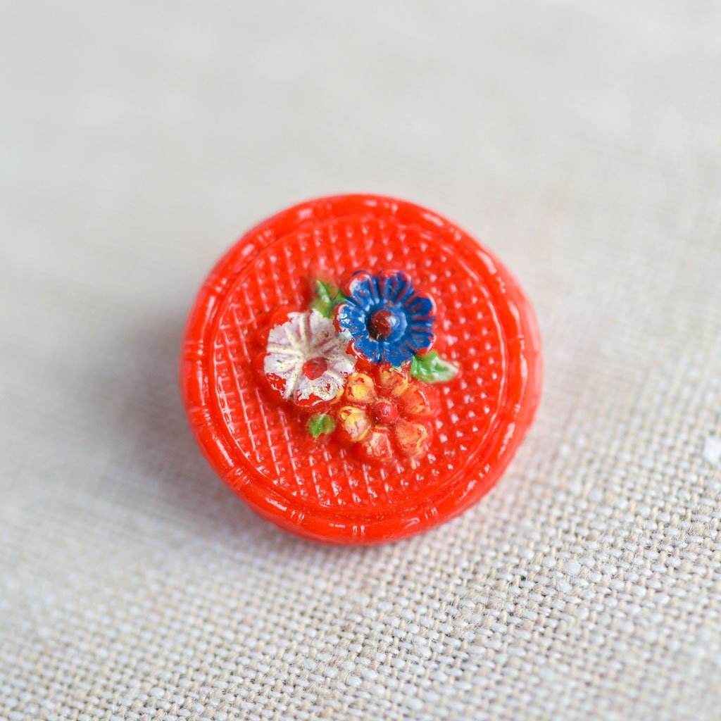 The Button Dept. : Glass : Tomato Eloise C - the workroom