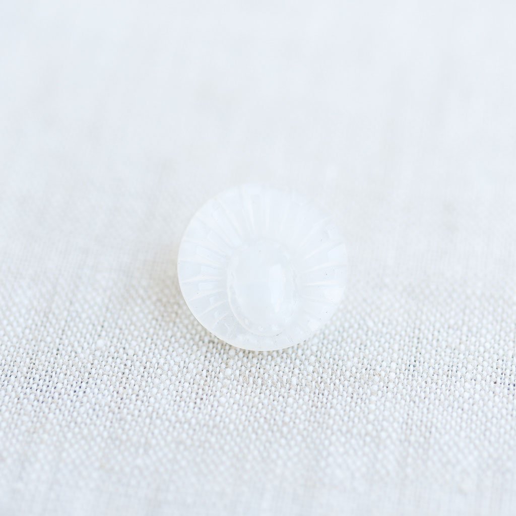 The Button Dept. : Glass : White Peacock - the workroom