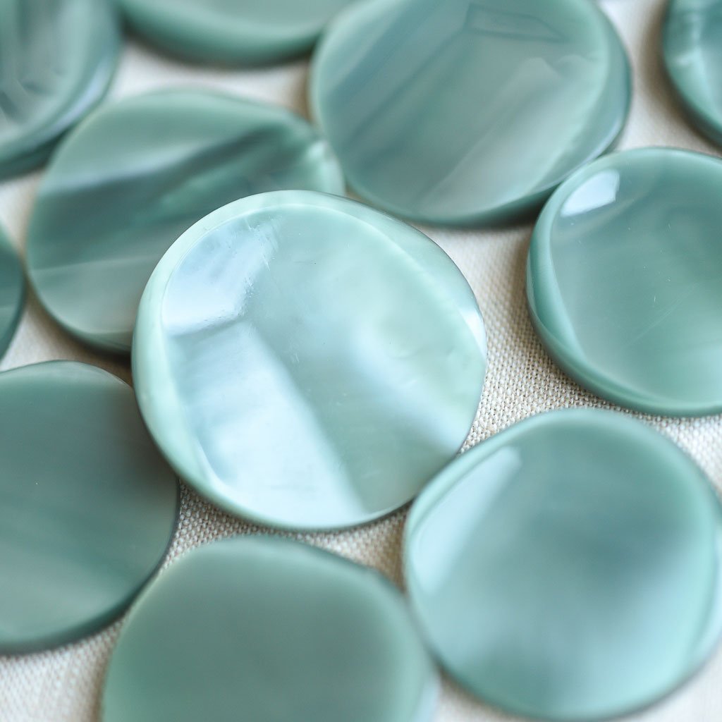 The Button Dept. : Plastic : Aquamarine Toffee - the workroom