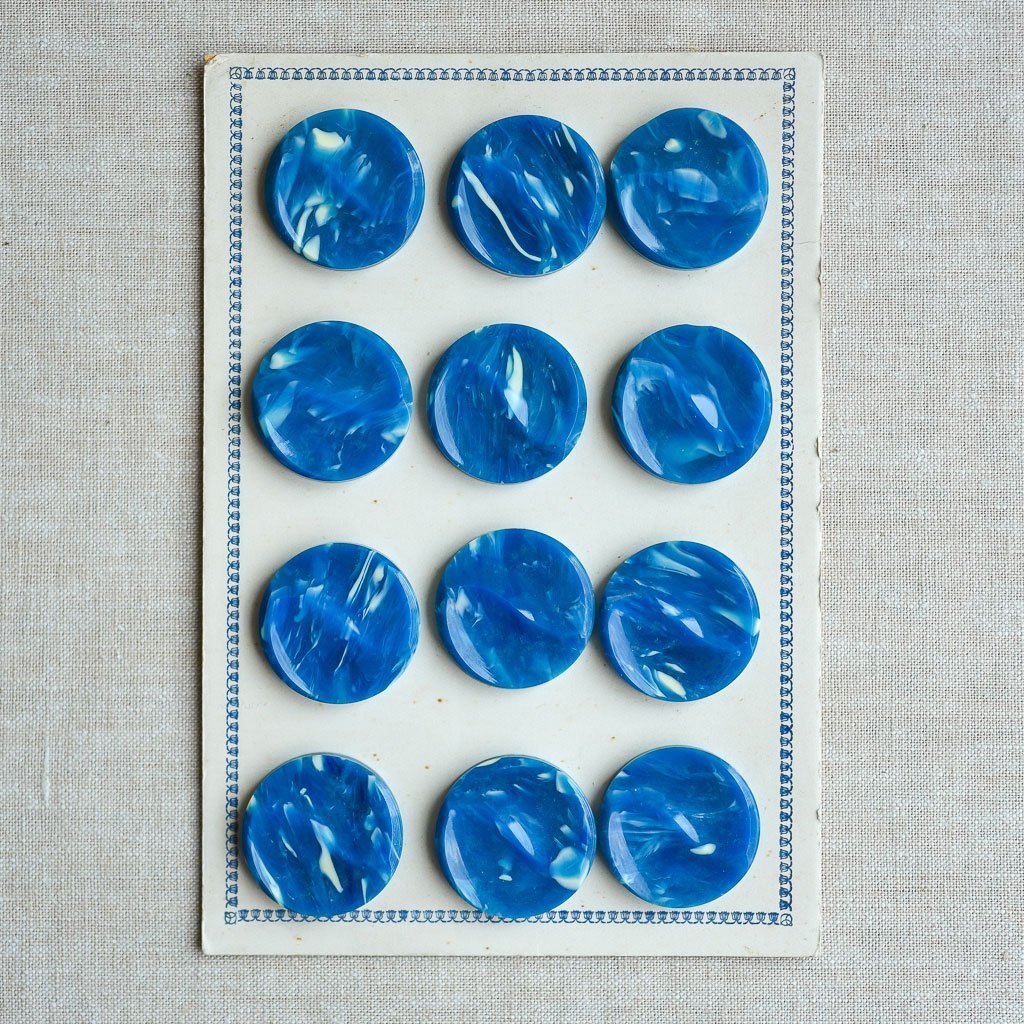 The Button Dept. : Plastic : Blueberry Marble Swirl - the workroom