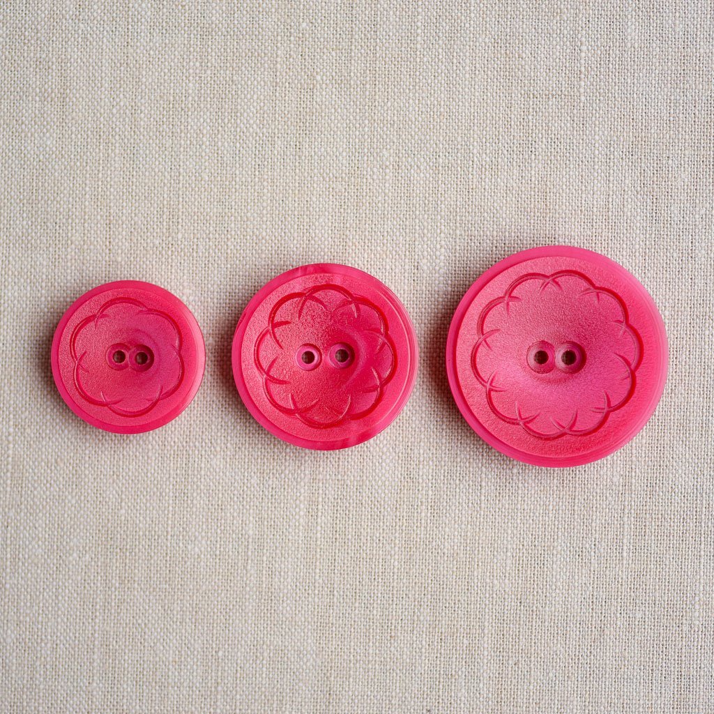 The Button Dept. : Plastic : Bubblegum Zinnia - the workroom