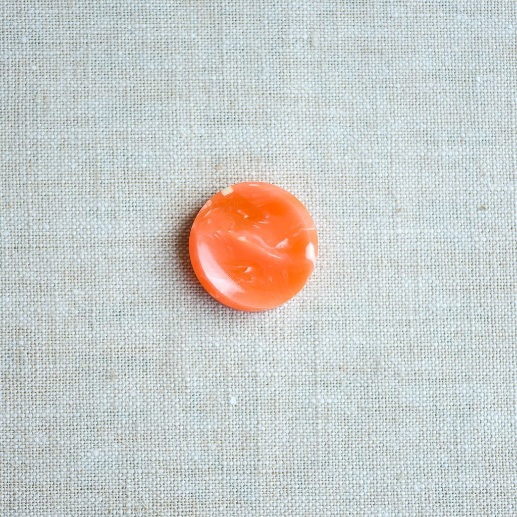 The Button Dept. : Plastic : Cantaloupe Marble Swirl - the workroom