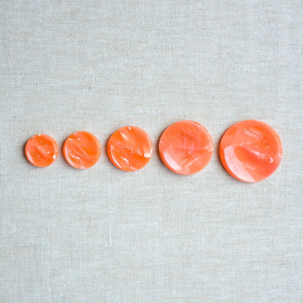 The Button Dept. : Plastic : Cantaloupe Marble Swirl - the workroom