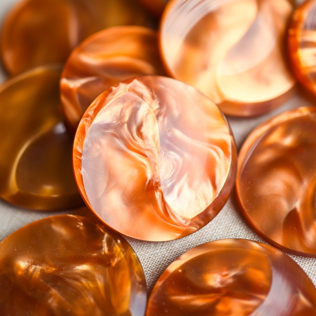 The Button Dept. : Plastic : Caramel Swirl - the workroom