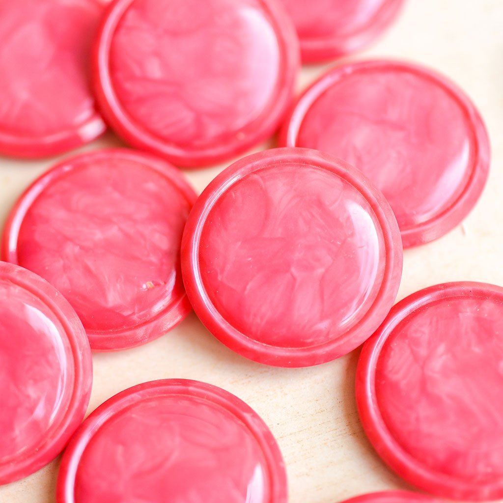 The Button Dept : Plastic : Dragonfruit Dots - the workroom