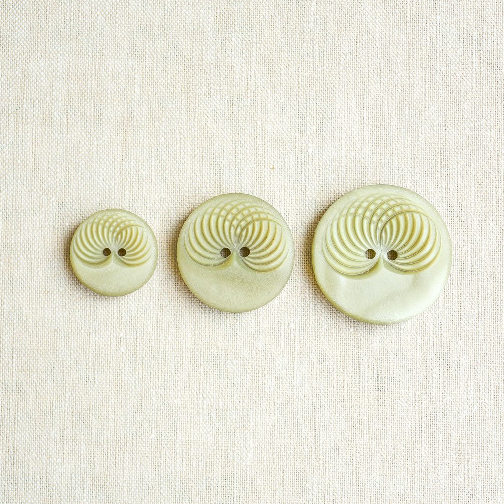 The Button Dept. : Plastic : Eucalyptus Slinky - the workroom