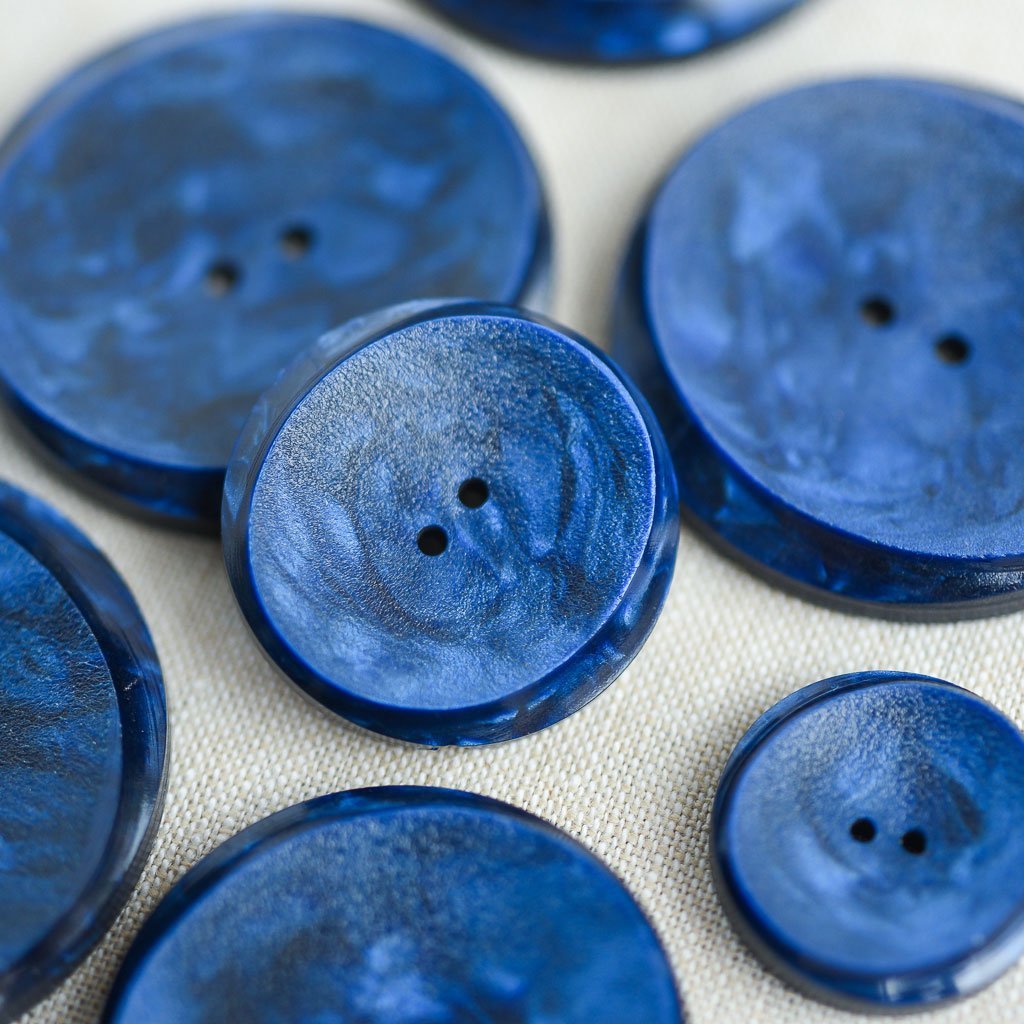 The Button Dept. : Plastic : Indigo Oval Eclipse - the workroom