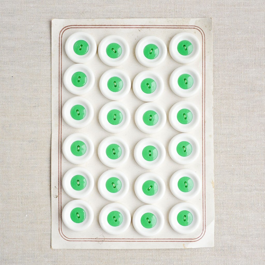 The Button Dept. : Plastic : Mint Pavlova - the workroom