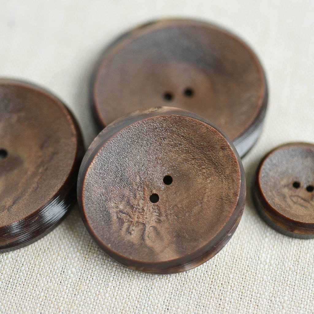 The Button Dept. : Plastic : Mocha Oval Eclipse - the workroom